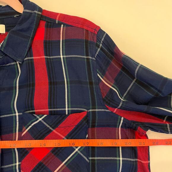 True Craft Womens Plaid Shirt XL Flannel Tartan Lightweight Modal Blend Granola - Picture 10 of 12